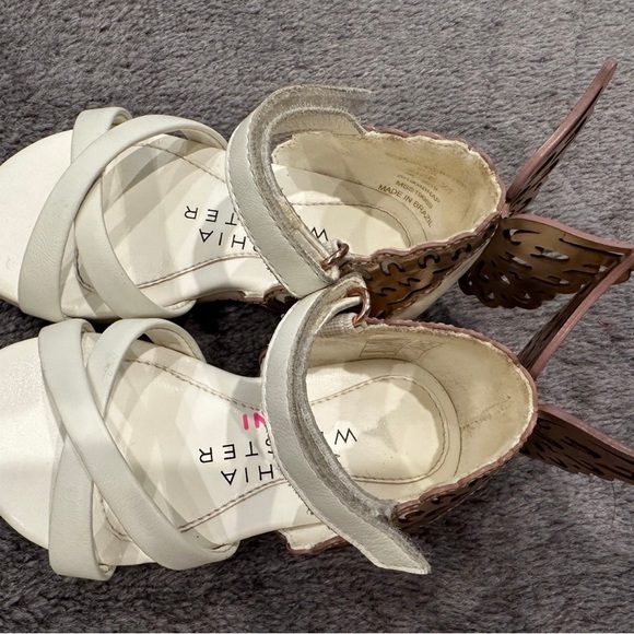 Sophia Webster Baby Girl Evangeline Mini Butterfly Sandals 21 white/rose gold - Picture 5 of 6